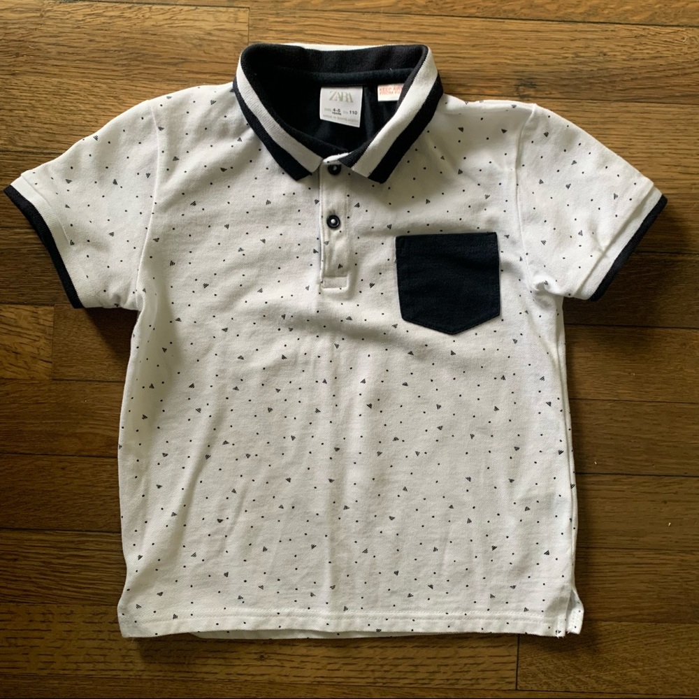 Boys Zara Black/White Shirt